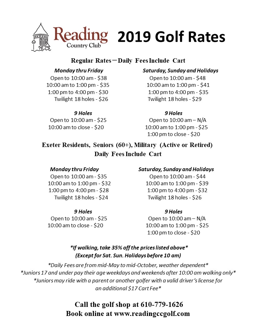 2019 RCC In-season Rates 2019 RCC In-season Rates